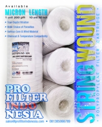String Wound Water Filter Cartridge 10 micron Indonesia  medium